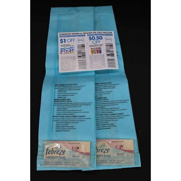 Febreze Allergen Filtration Upright Vacuum Bags, Spring & Renewal Scent, 2 In Bx - Picture 8 of 8